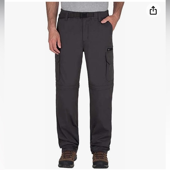 NWT B.C clothing men’s gray convertible pants/shorts cargo XXL/30 - Picture 1 of 14